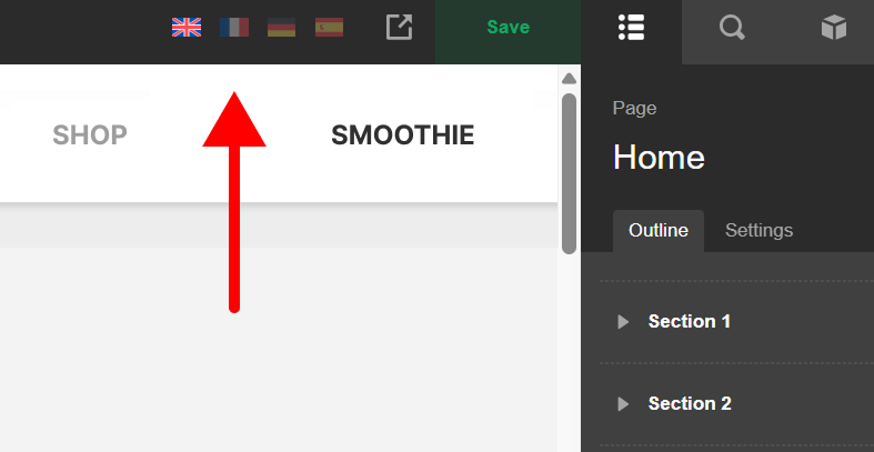WPML Language Switcher