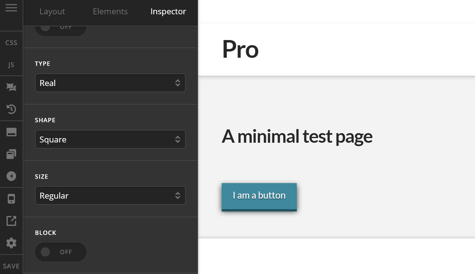 Theme Options Button Type