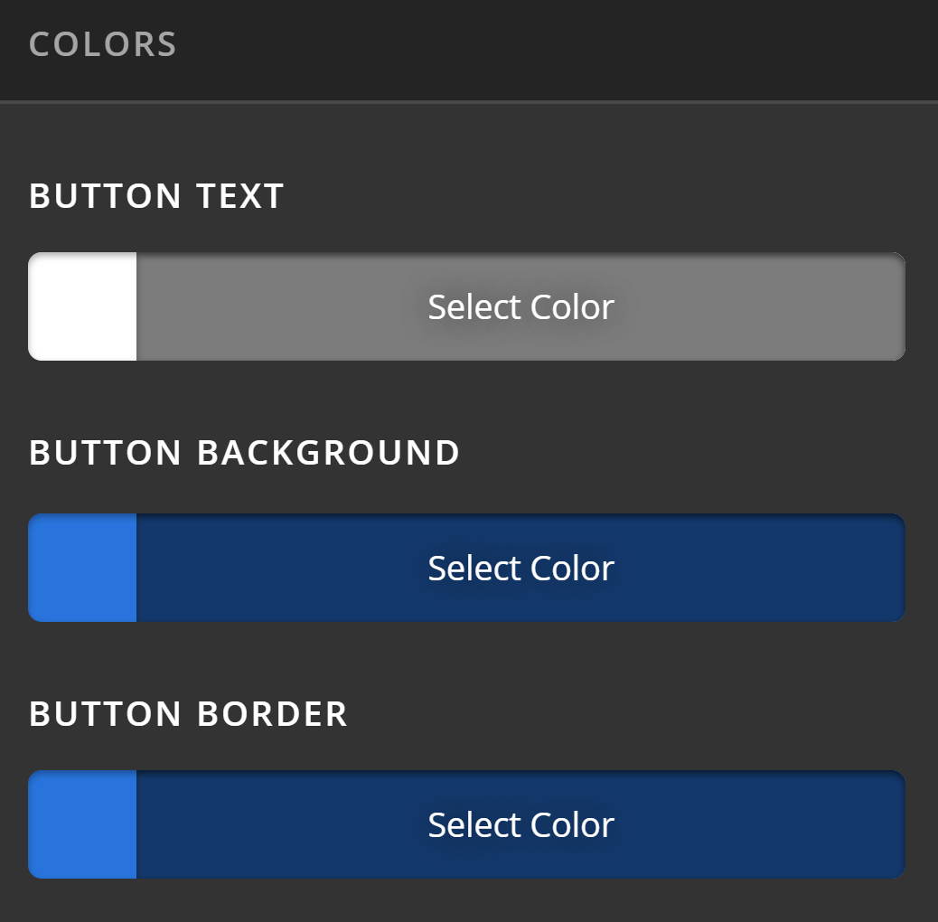 Theme Options Button Colors