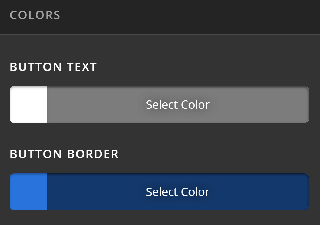 Theme Options Button Colors