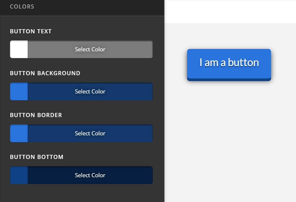 Theme Options Button Colors