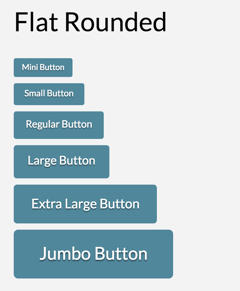 Button Shape Flat Rounded