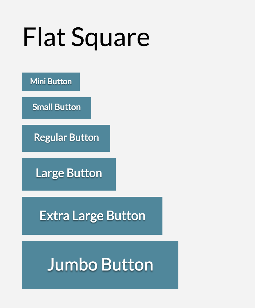 Button Shape Flat Square