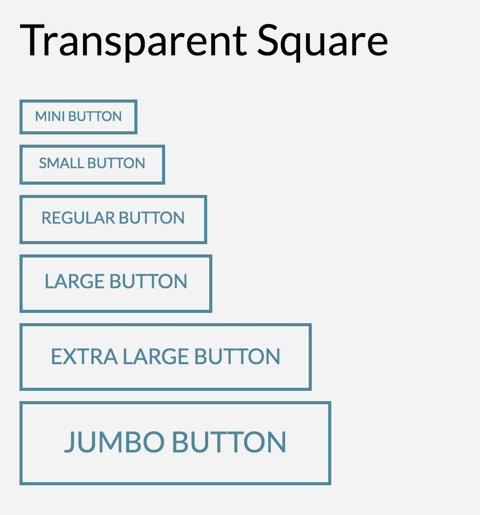 Button Shape Transparent Square