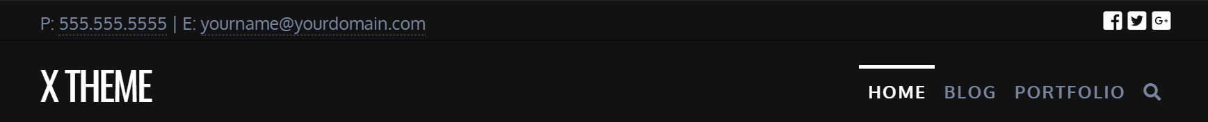 Header Example Inline Logo