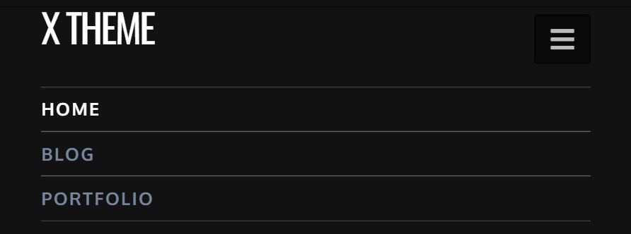 Mobile Header Example