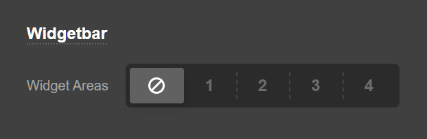 Theme Options Headers Widgetbar
