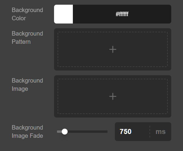 Theme Options Background Options