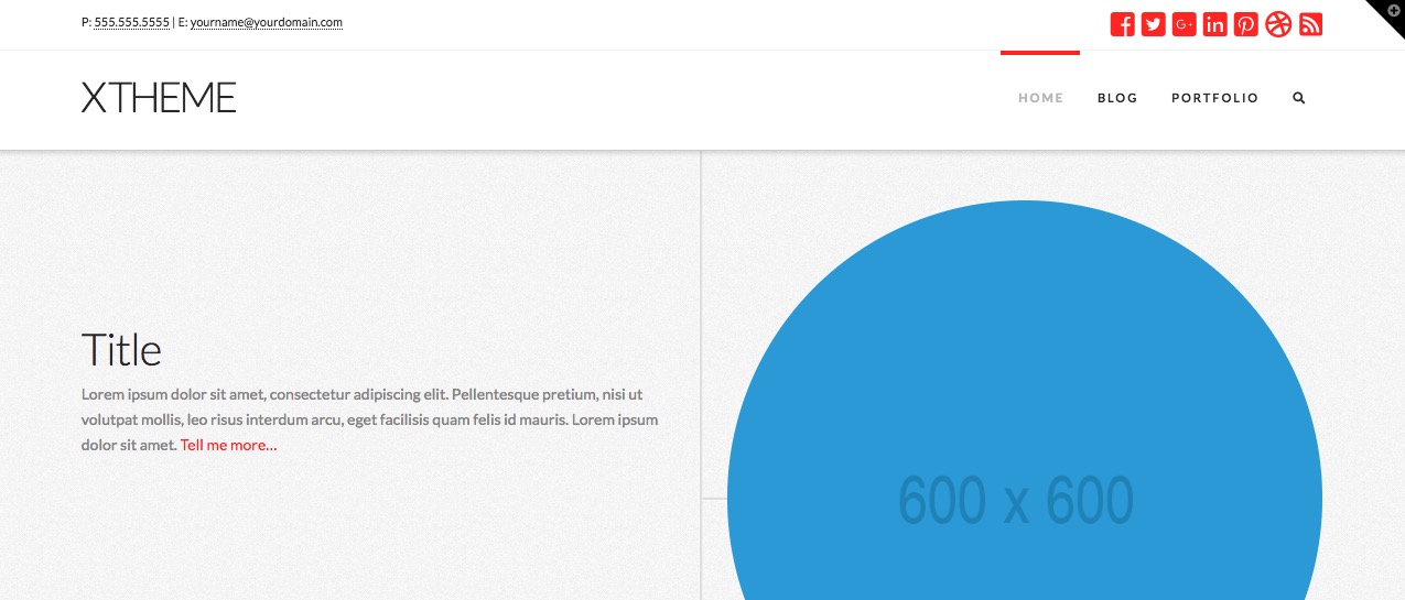 Fullwidth View Example