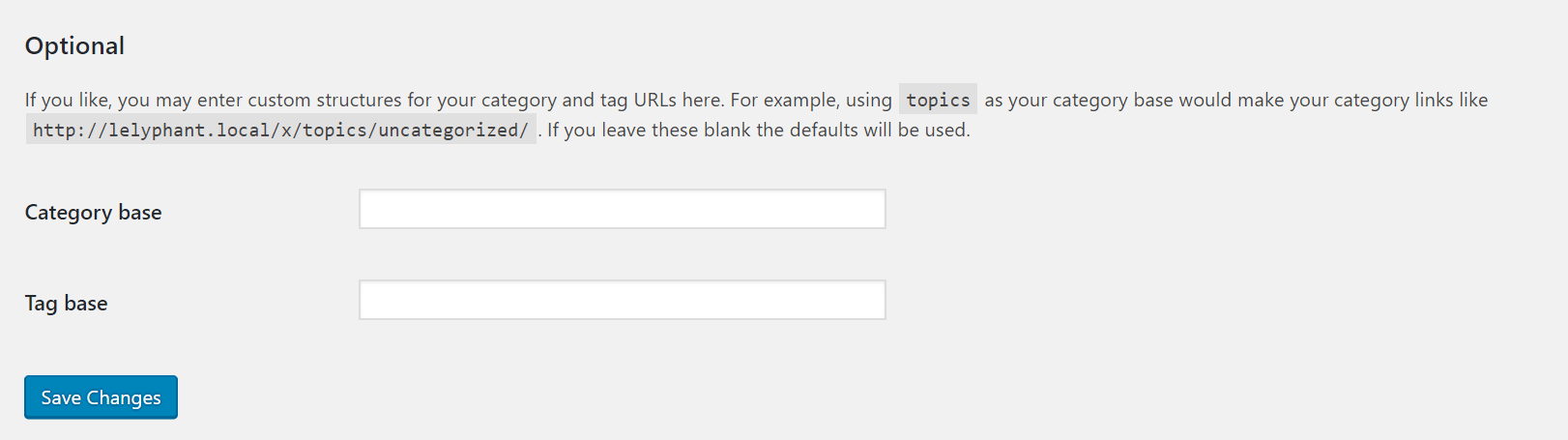 WordPress Permalinks