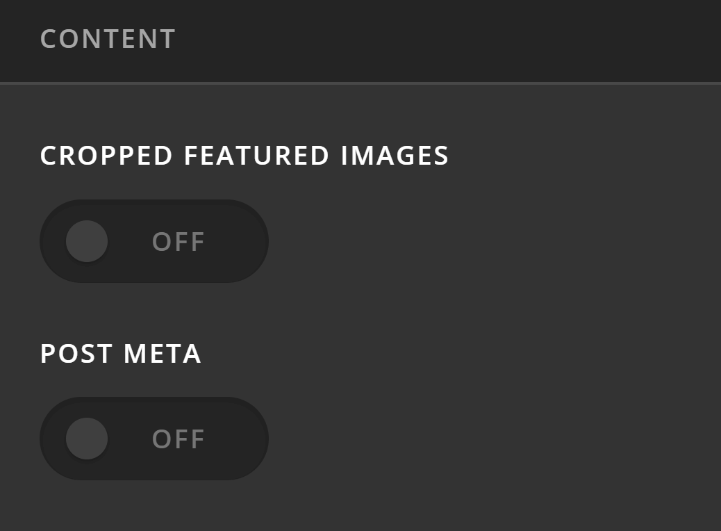Theme Options Content