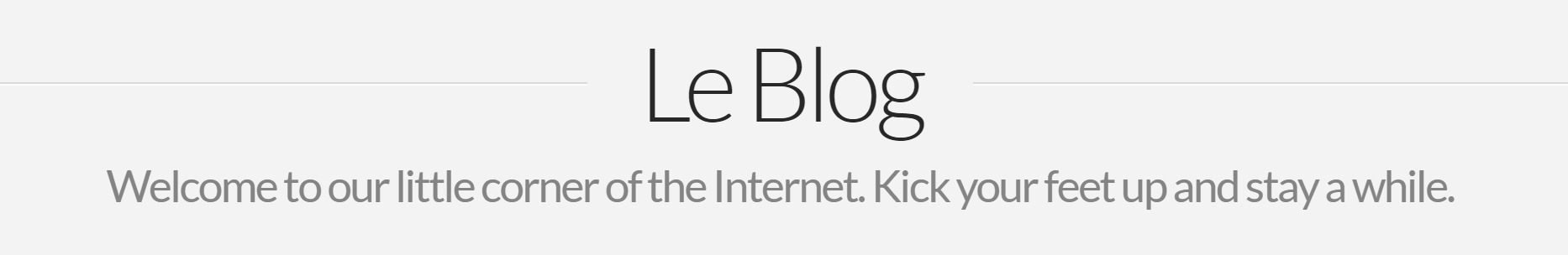 Integrity Blog Example