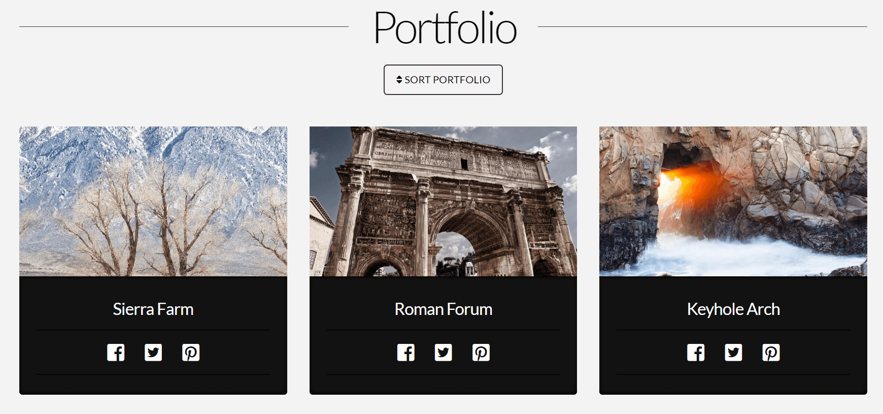Integrity Portfolio Example