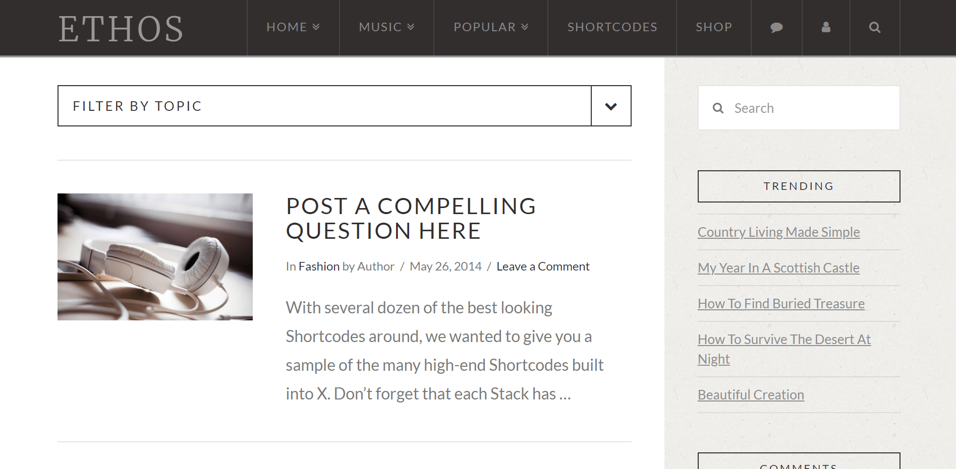 Icon Sidebar Example