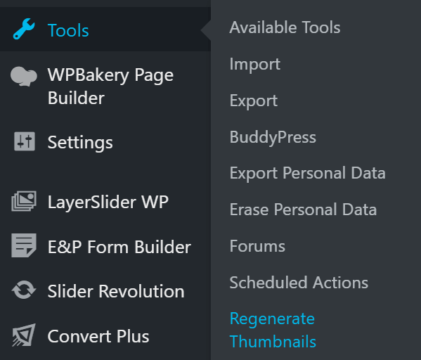 Regenerate Thumbnails Plugin