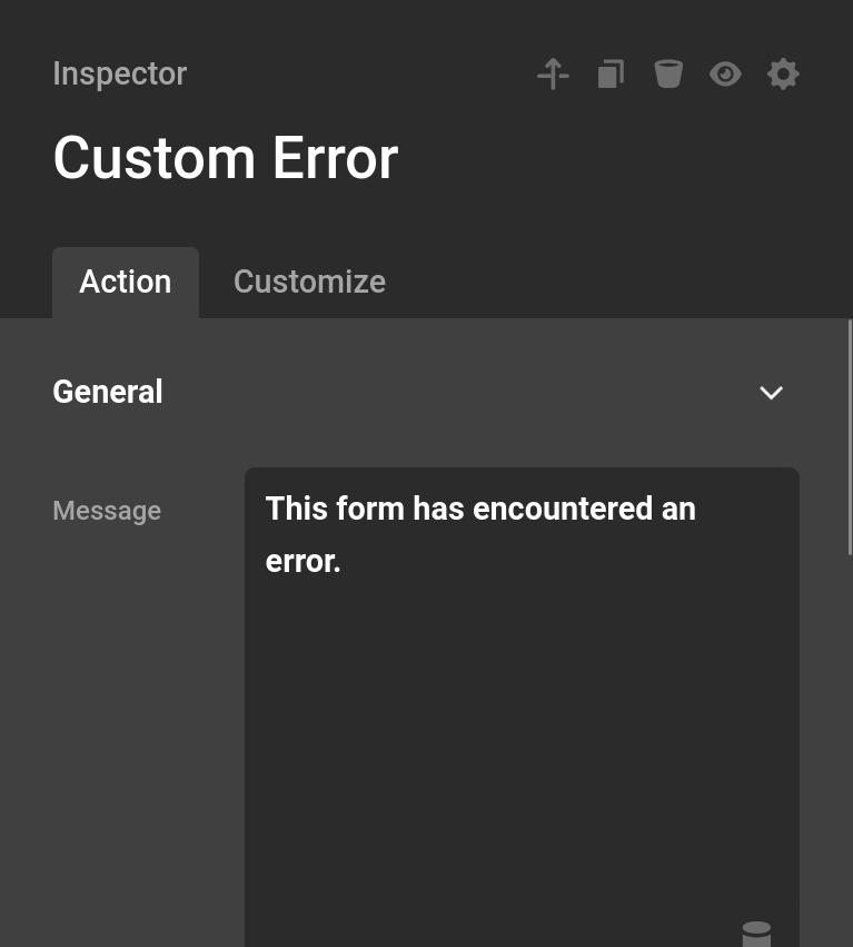 Custom Error