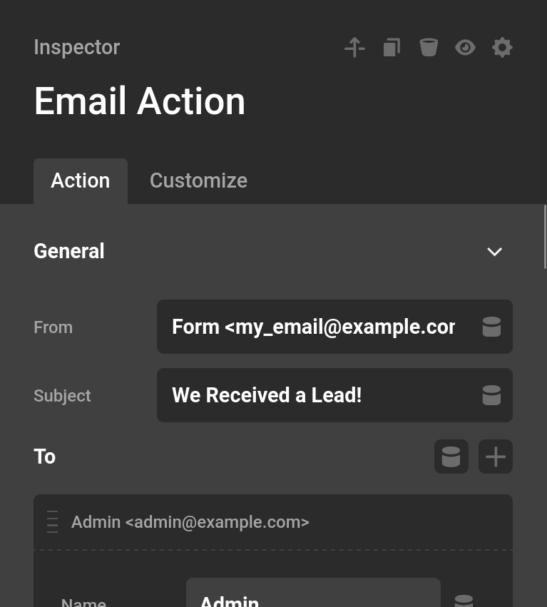 Email Action