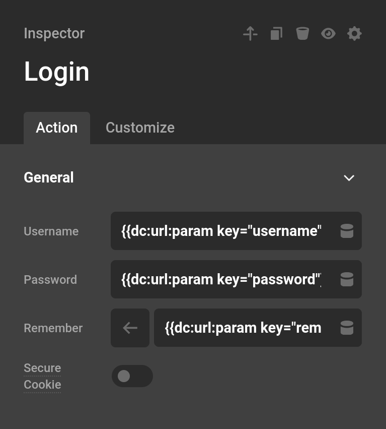 Login Action