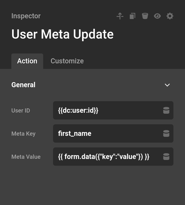 User Meta Update