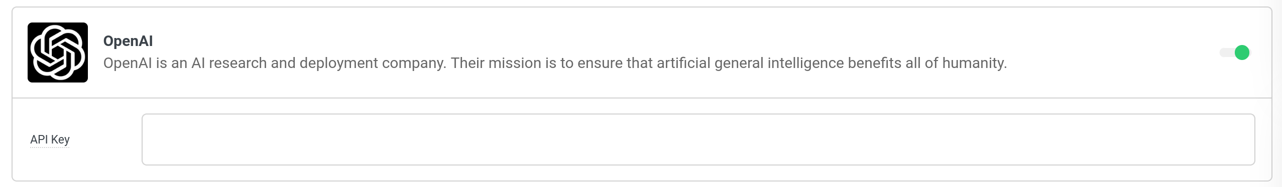OpenAI CSAI Settings