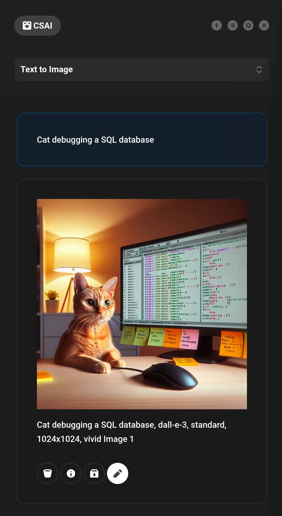 CSAI Image Edit Button