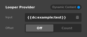 Looper from Dynamic Content in Cornerstone UI