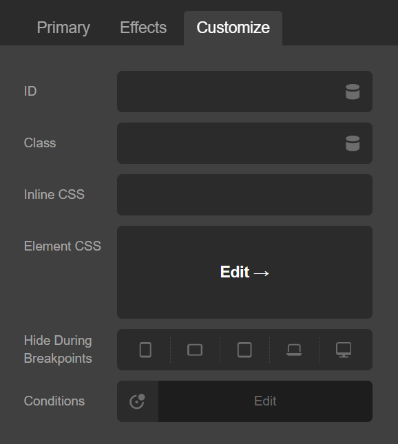Hide or Show Content by Device Size
